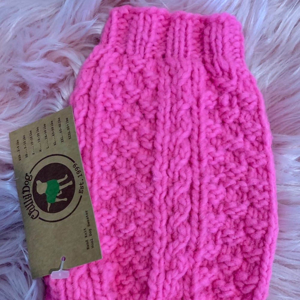 Chilly Dog Organic Wool Sweater XXS NWT